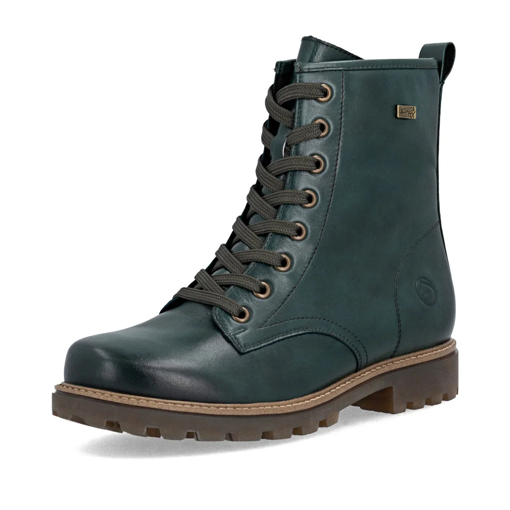 Remonte Womens Leather Ankle Boots | Green