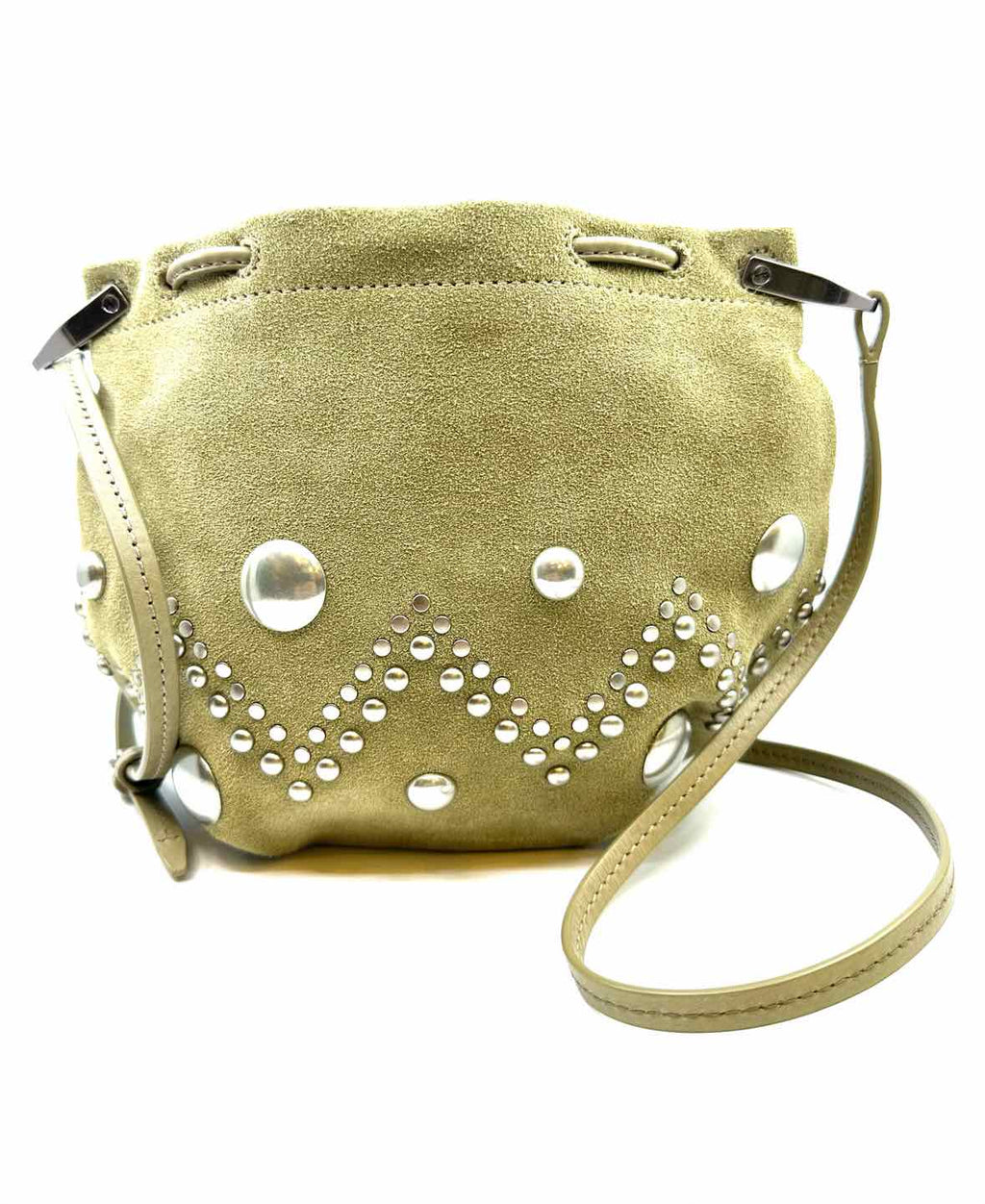 ISABEL MARANT Beige Suede Studs Handbag