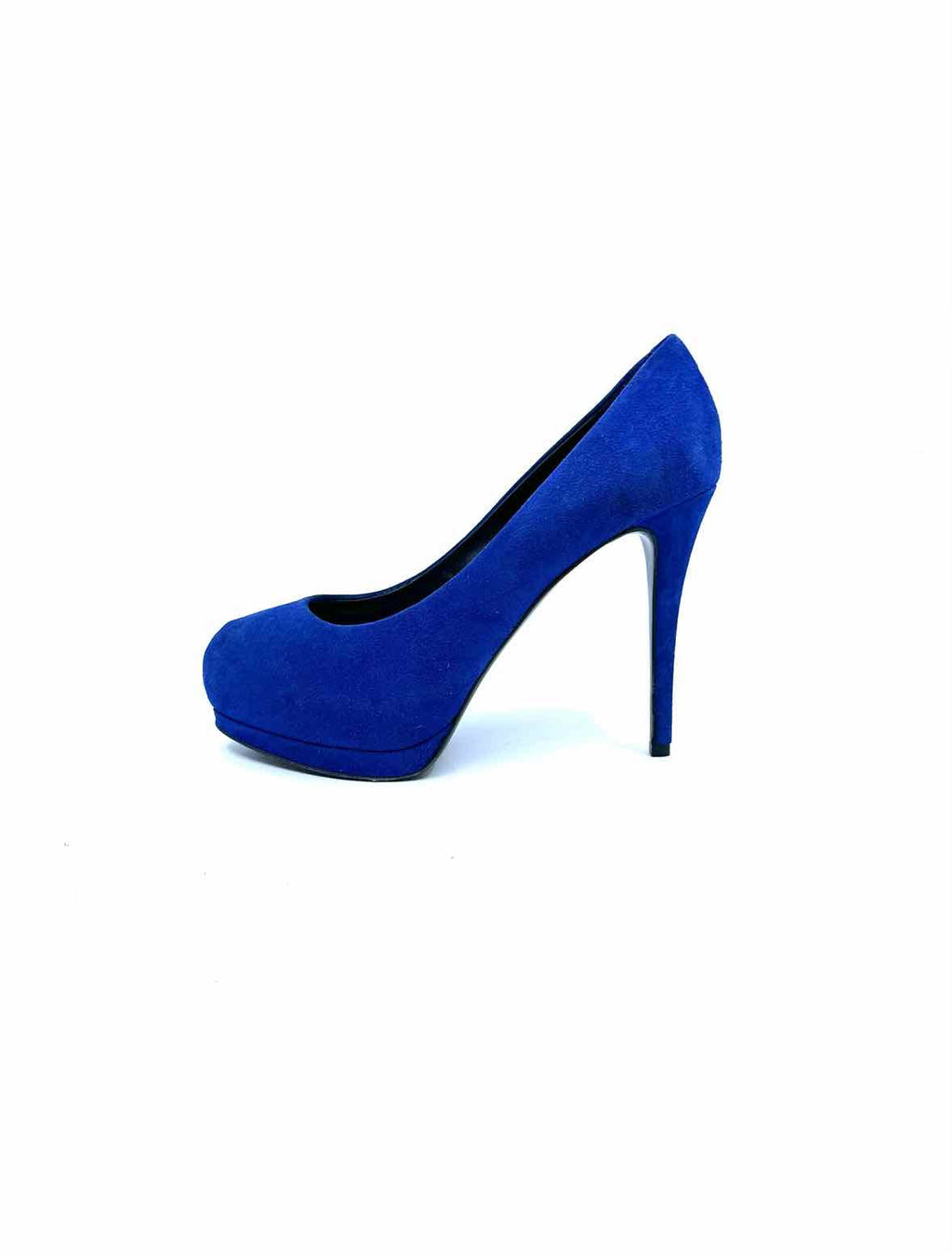 GIUSEPPE ZANOTTI Size 7 Blue Suede Pumps