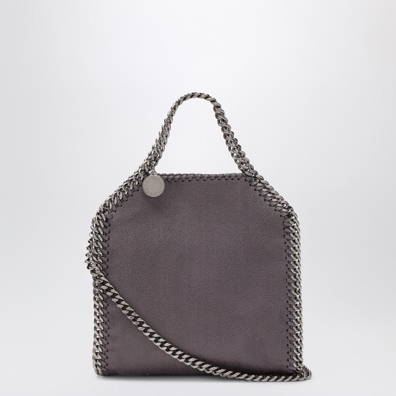 Micro Falabella Tote Bag in Bark