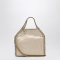 Gold metallic micro Falabella tote bag