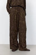 Levete Room Niko Textured Trousers in Coffee