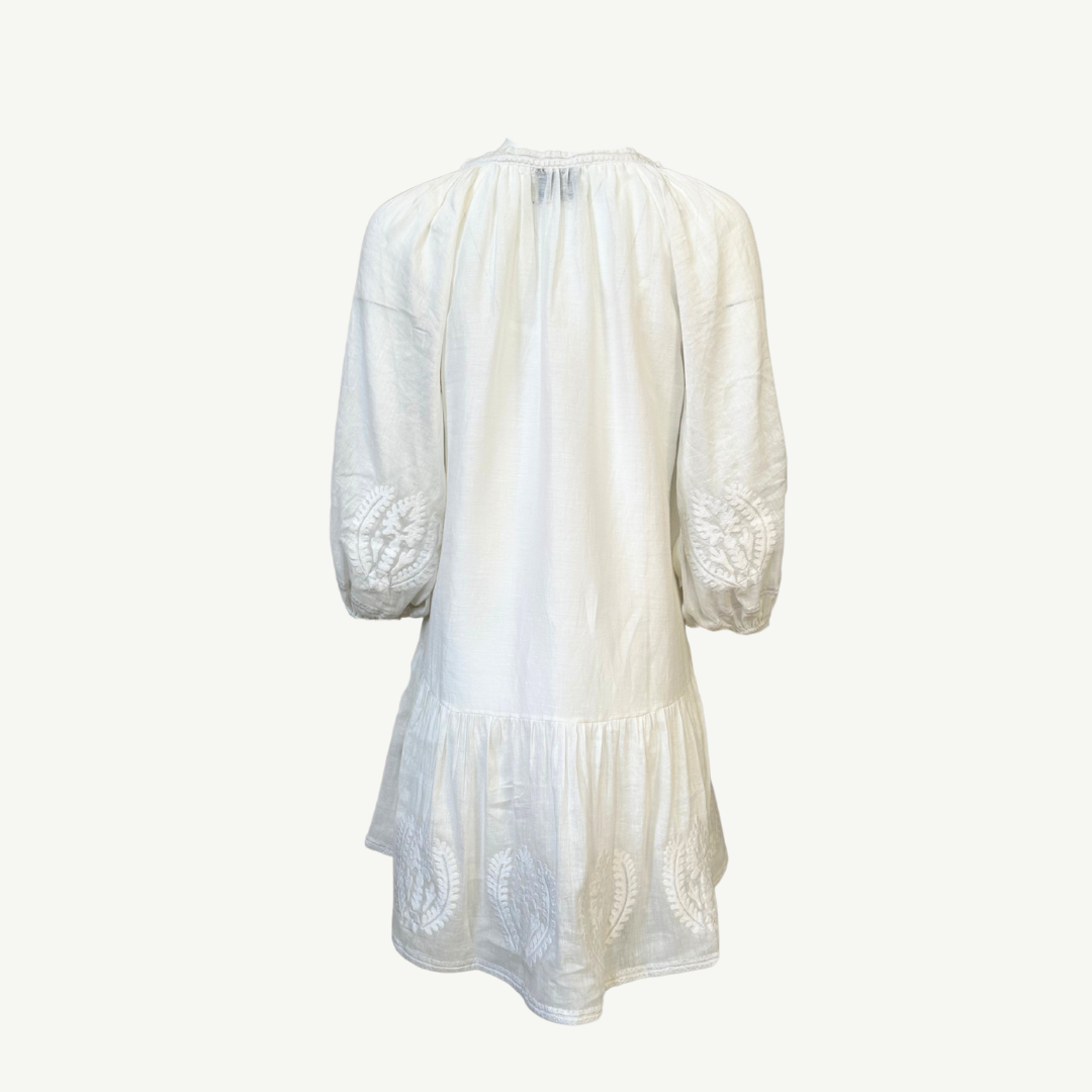 Citrus Gabi Baoli Tunic - White