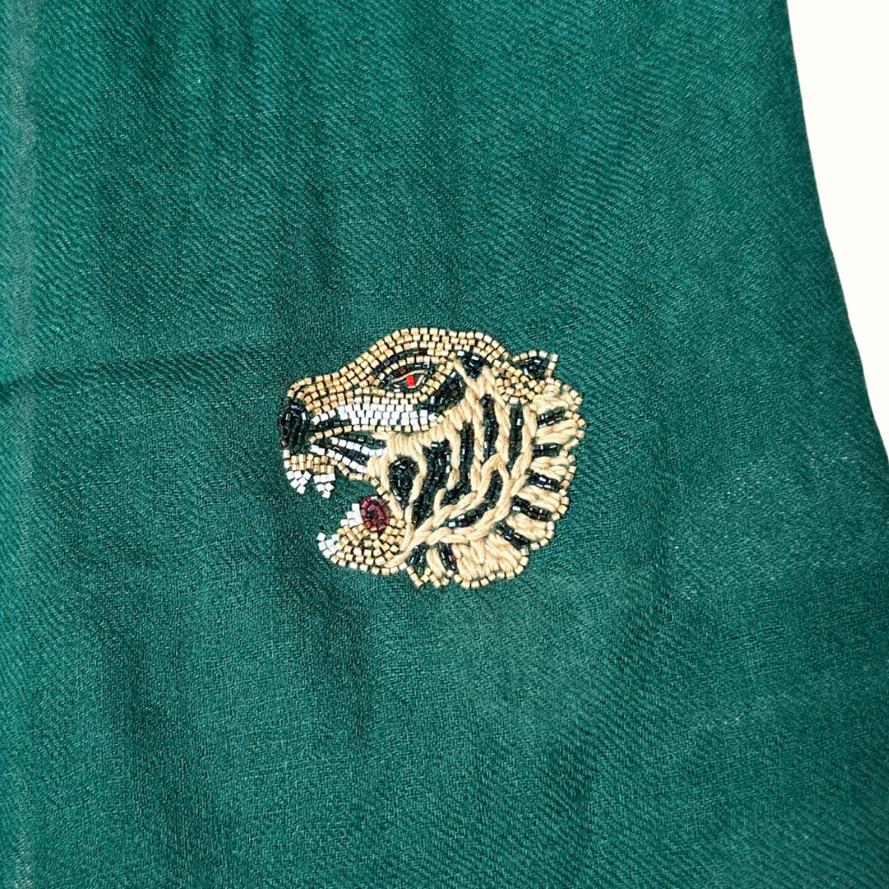 Citrus Green Tiger Scarf
