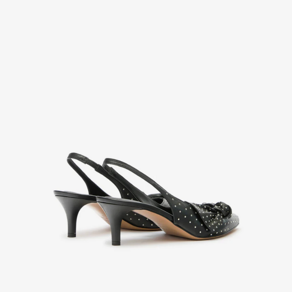 Isabel Marant Palmo Slingback Sandal - Black/Silver