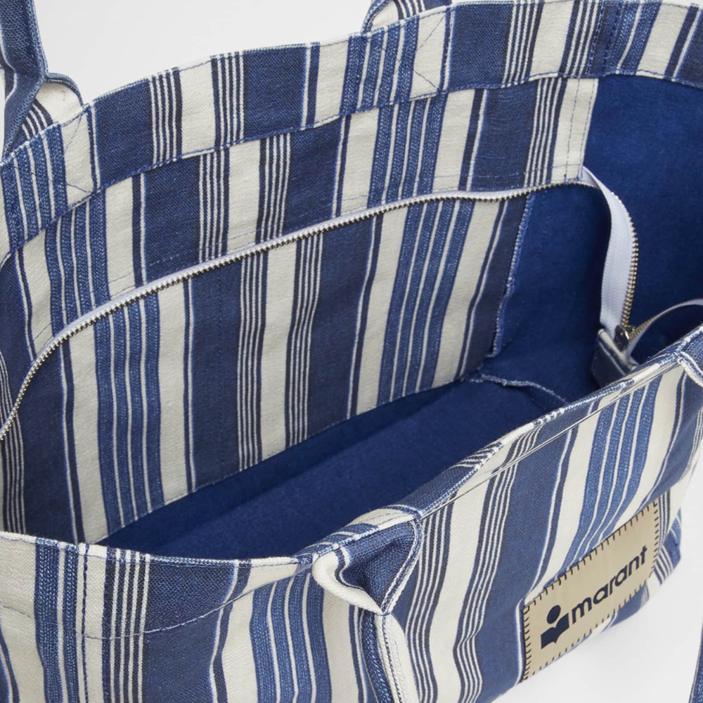 Isabel Marant Yenky Zipped Bag - Blue Stripes