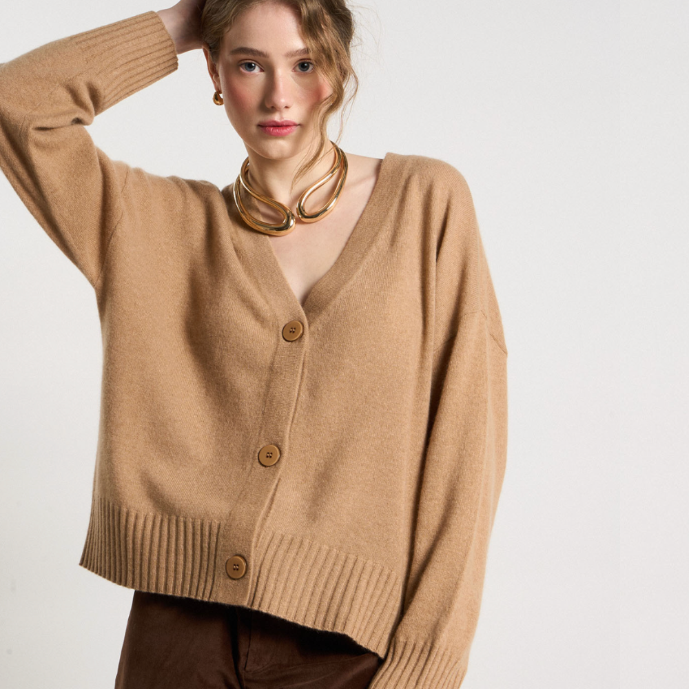Les Tricots de Lea Grammalya Cardigan - Camel