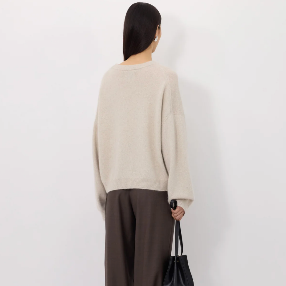 LouLou Tristan Sweater - Stone Melange