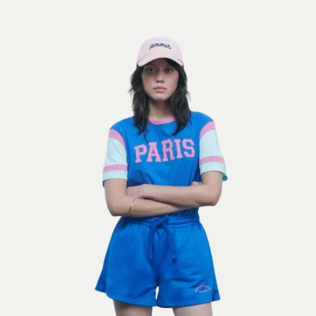 Maison Labiche Merisiers Paris T-Shirt - Blue