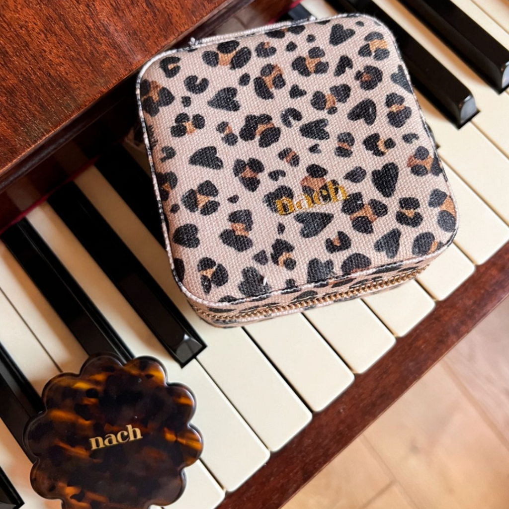 Nach Leopard Heart Jewellery Box