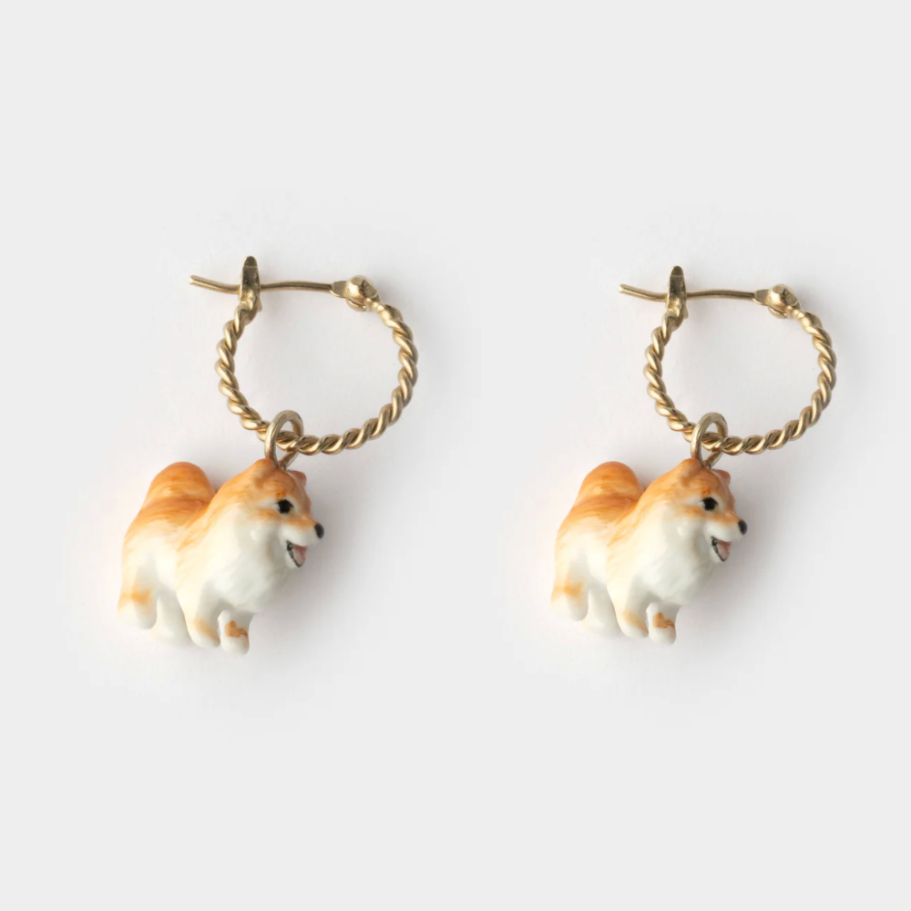 Nach Mini Spitz Hoop Earrings