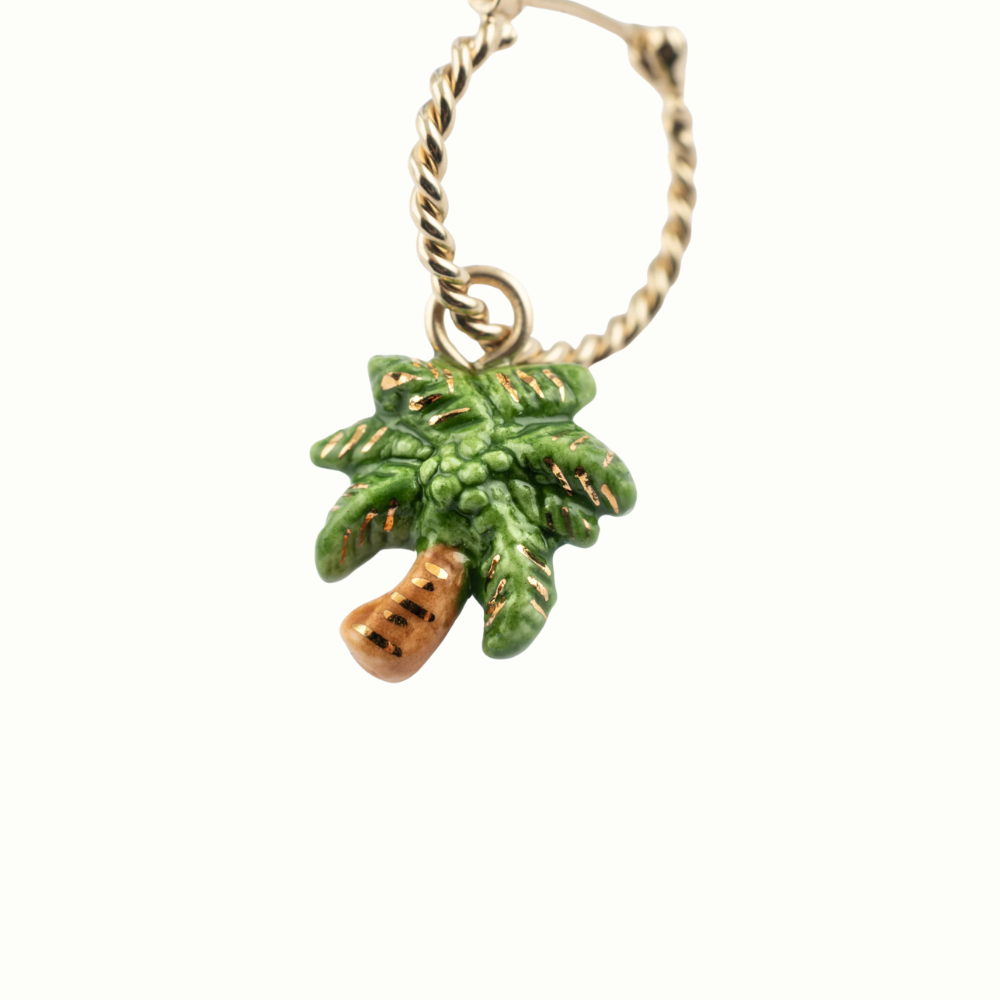 Nach Palm Tree Mini Earrings
