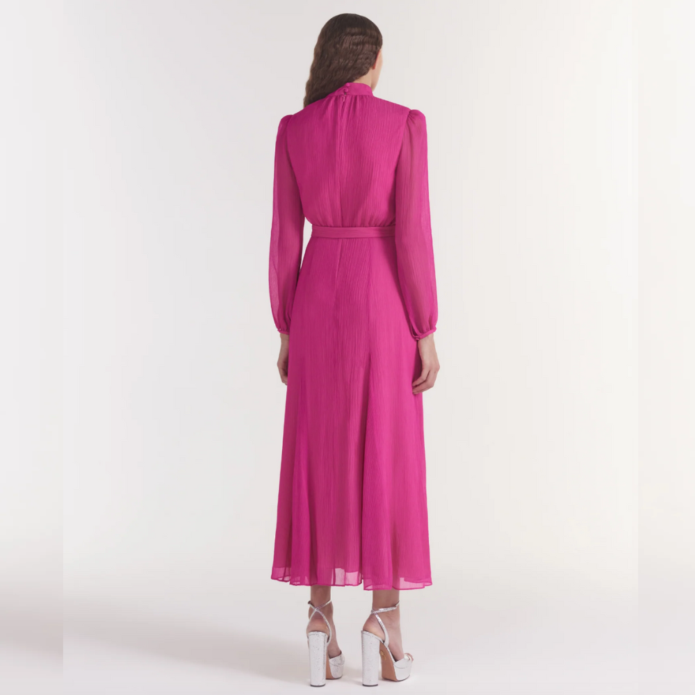 Saloni Jacqui-B Dress - Posey Pink