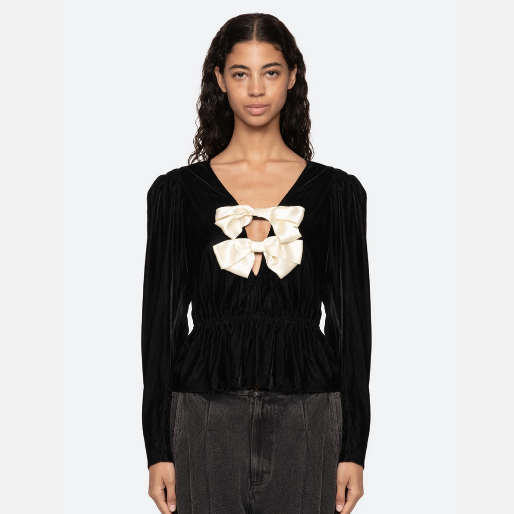 Sea NY Seraphine Top - Black Velvet