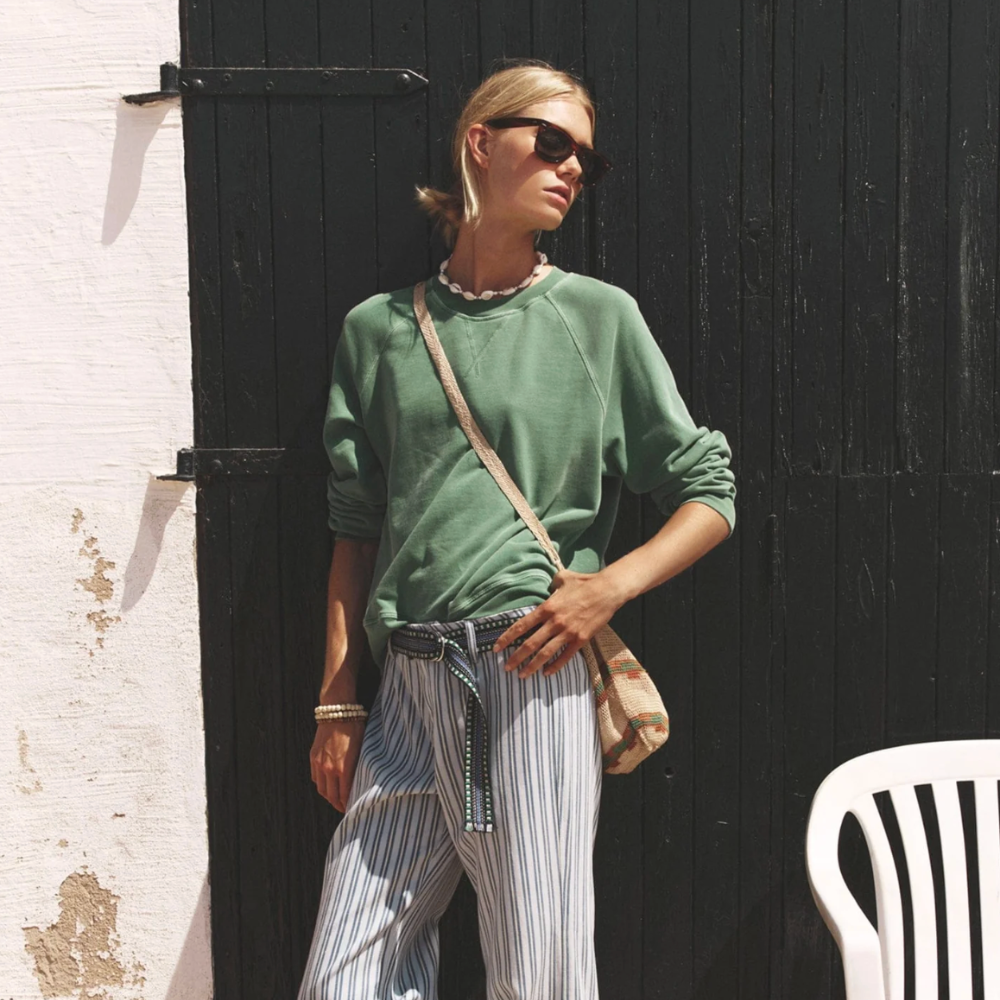 Xirena Marathon Sweatshirt - Aloe Green