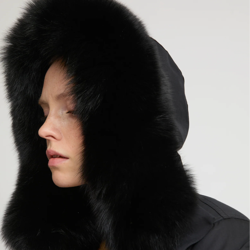Yves Salomon Parka - Noir