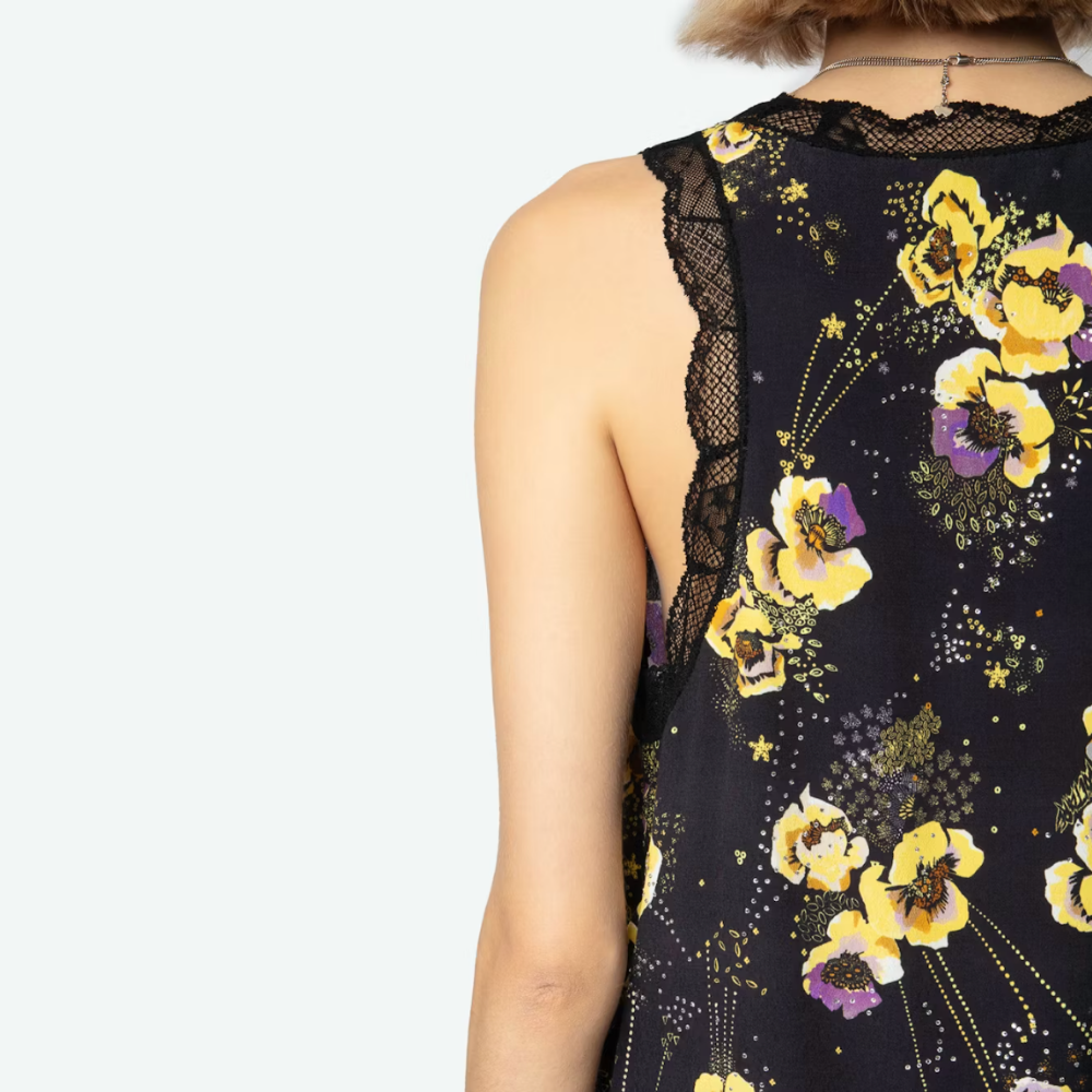 Zadig & Voltaire Em Yoko Strass Cami - Noir