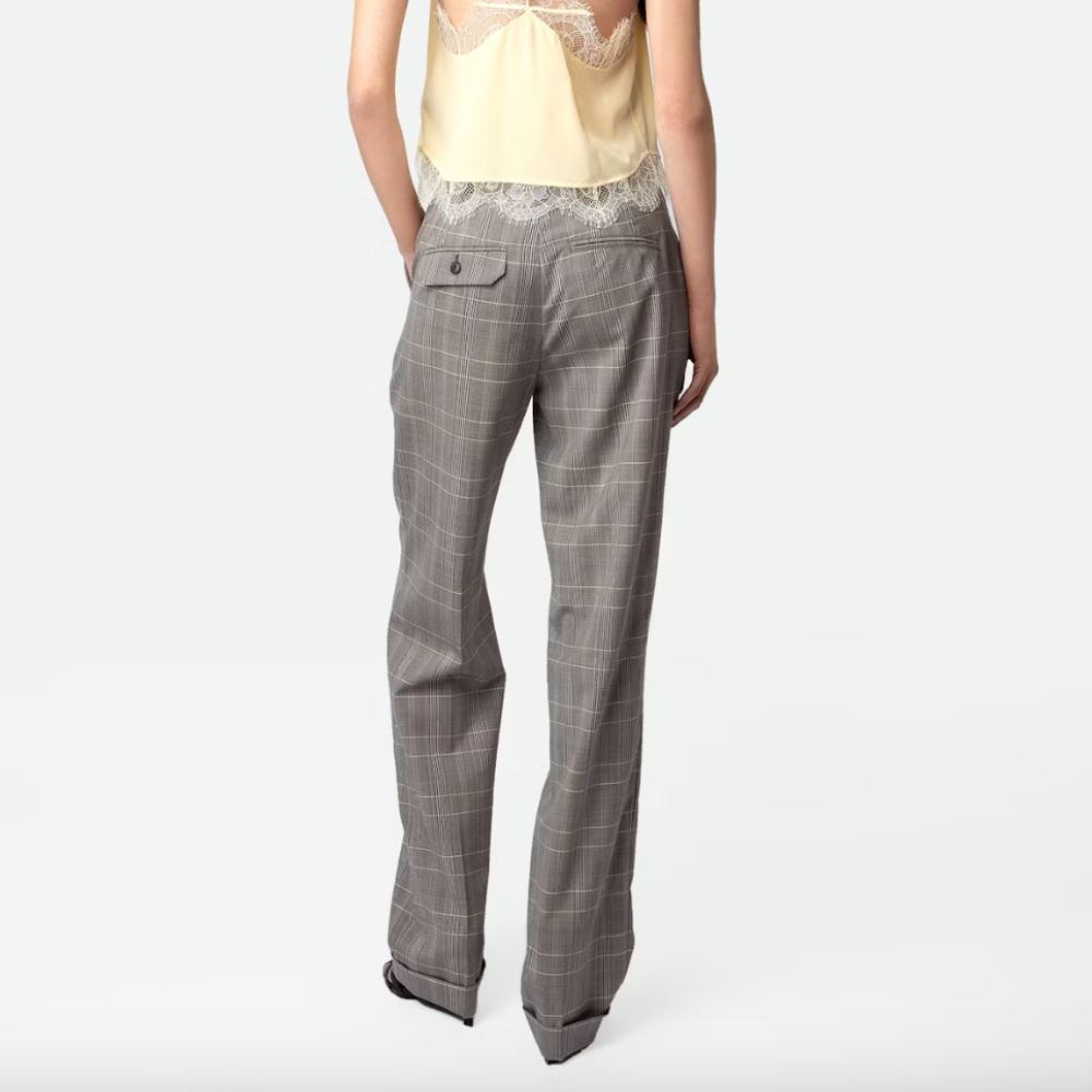 Zadig & Voltaire Pura Check Trousers - Gris