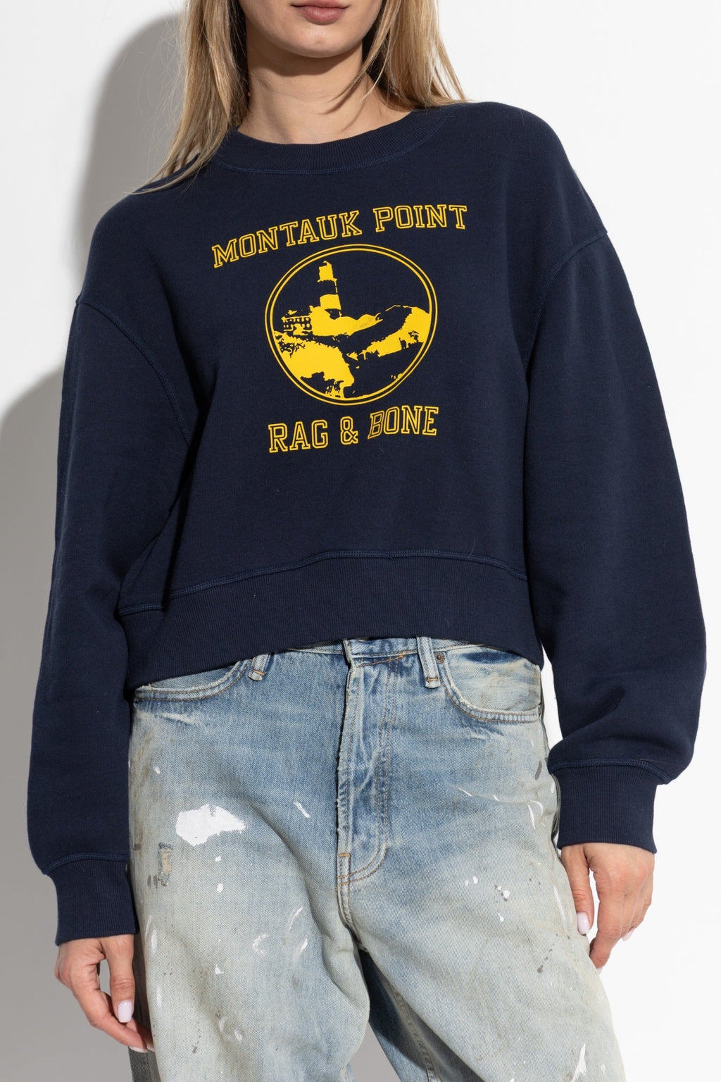 Rag & Bone Montauk Sweatshirt in Navy