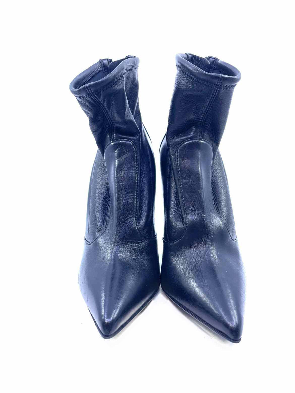 GIUSEPPE ZANOTTI Size 7 Black Leather Ankle Boot