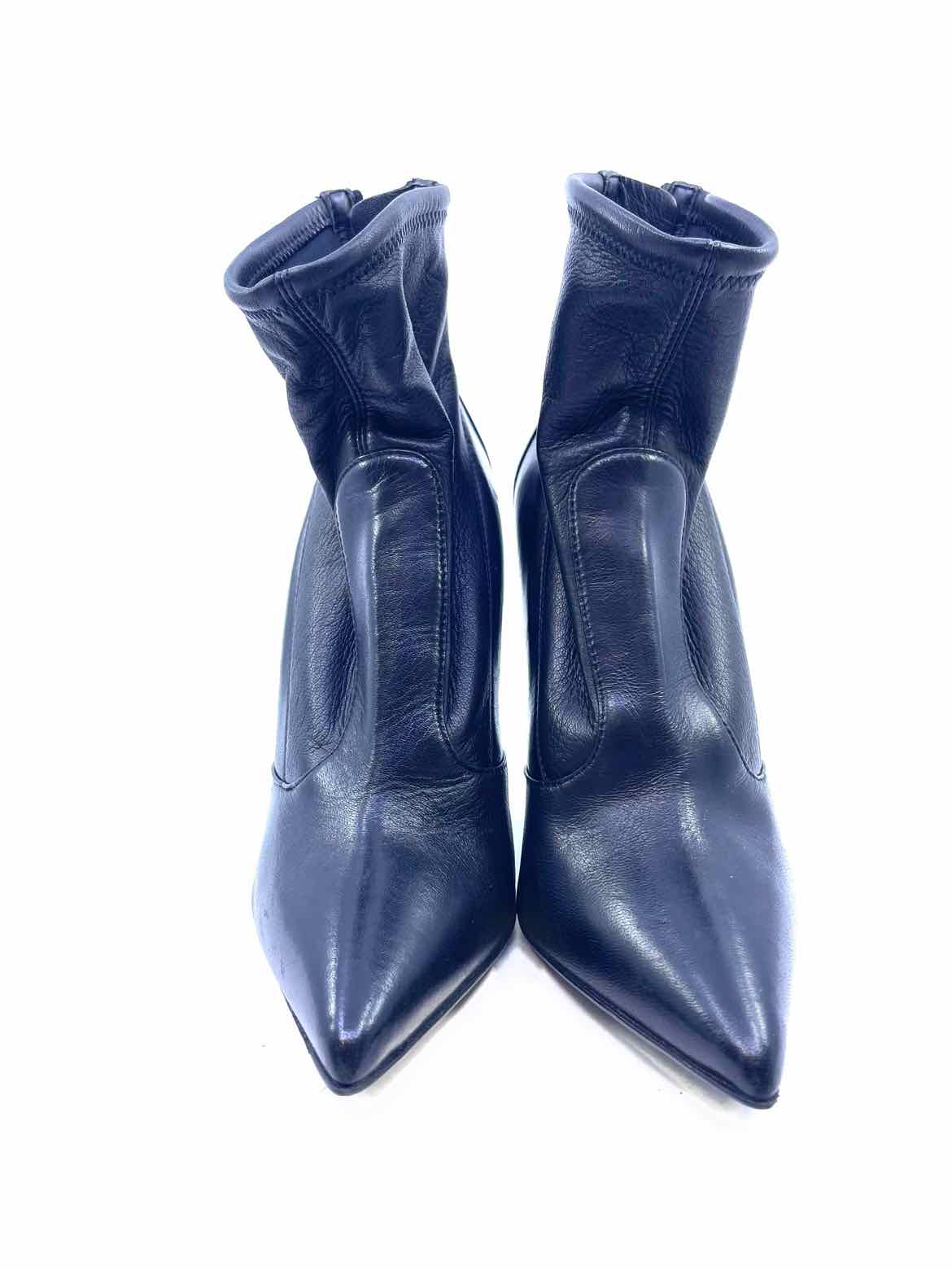 GIUSEPPE ZANOTTI Size 7 Black Leather Ankle Boot