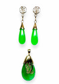 14K Jade 2 Piece Set