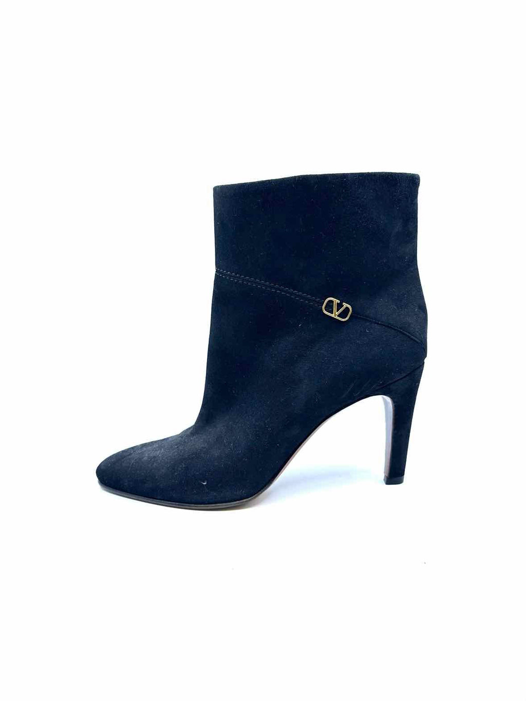 VALENTINO Size 9 Black Suede Ankle Boot
