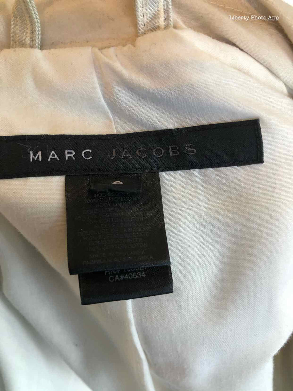 MARC JACOBS Size 6 Light Blue Stripe Blazer