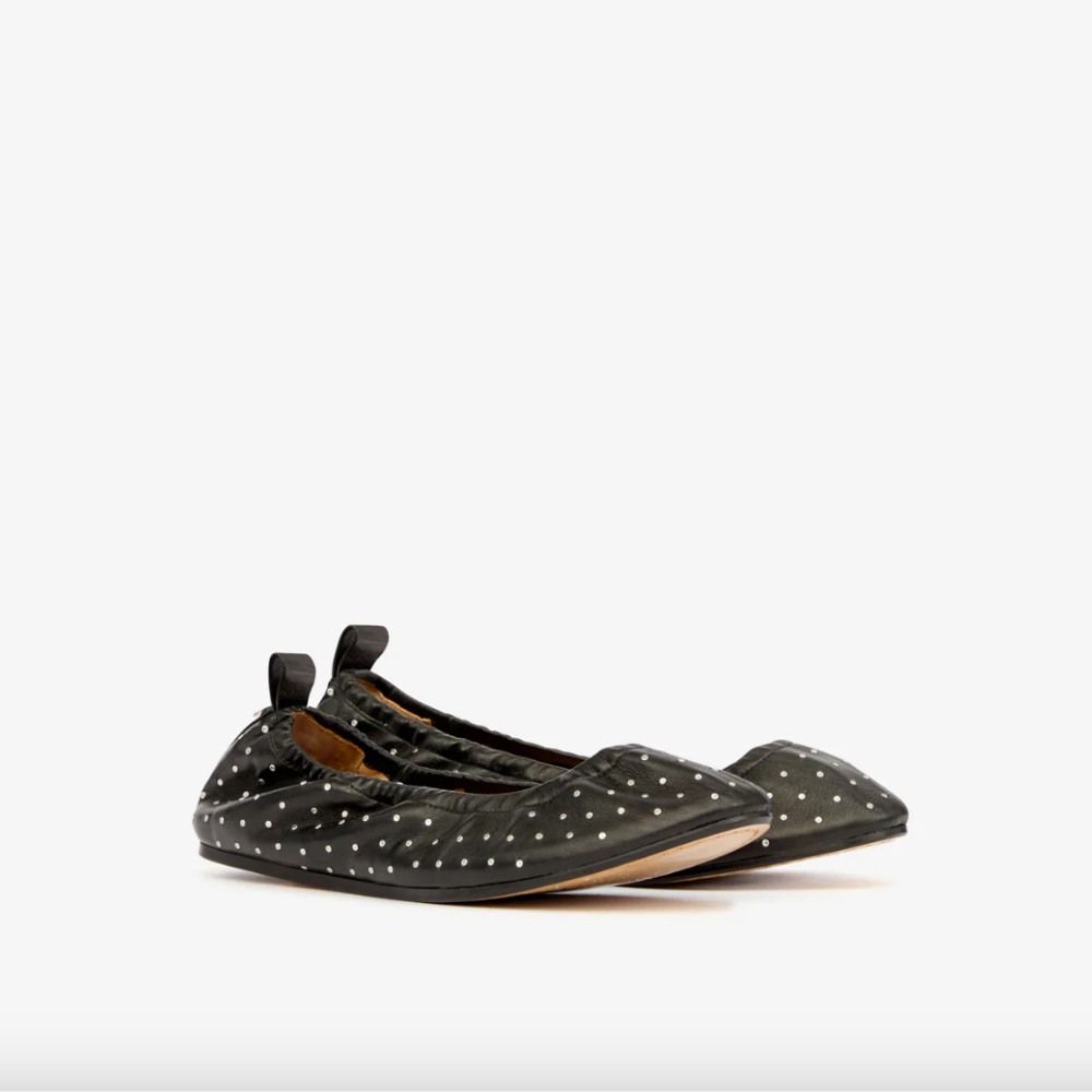 Isabel Marant Belna Ballerinas - Black/Mini Studs