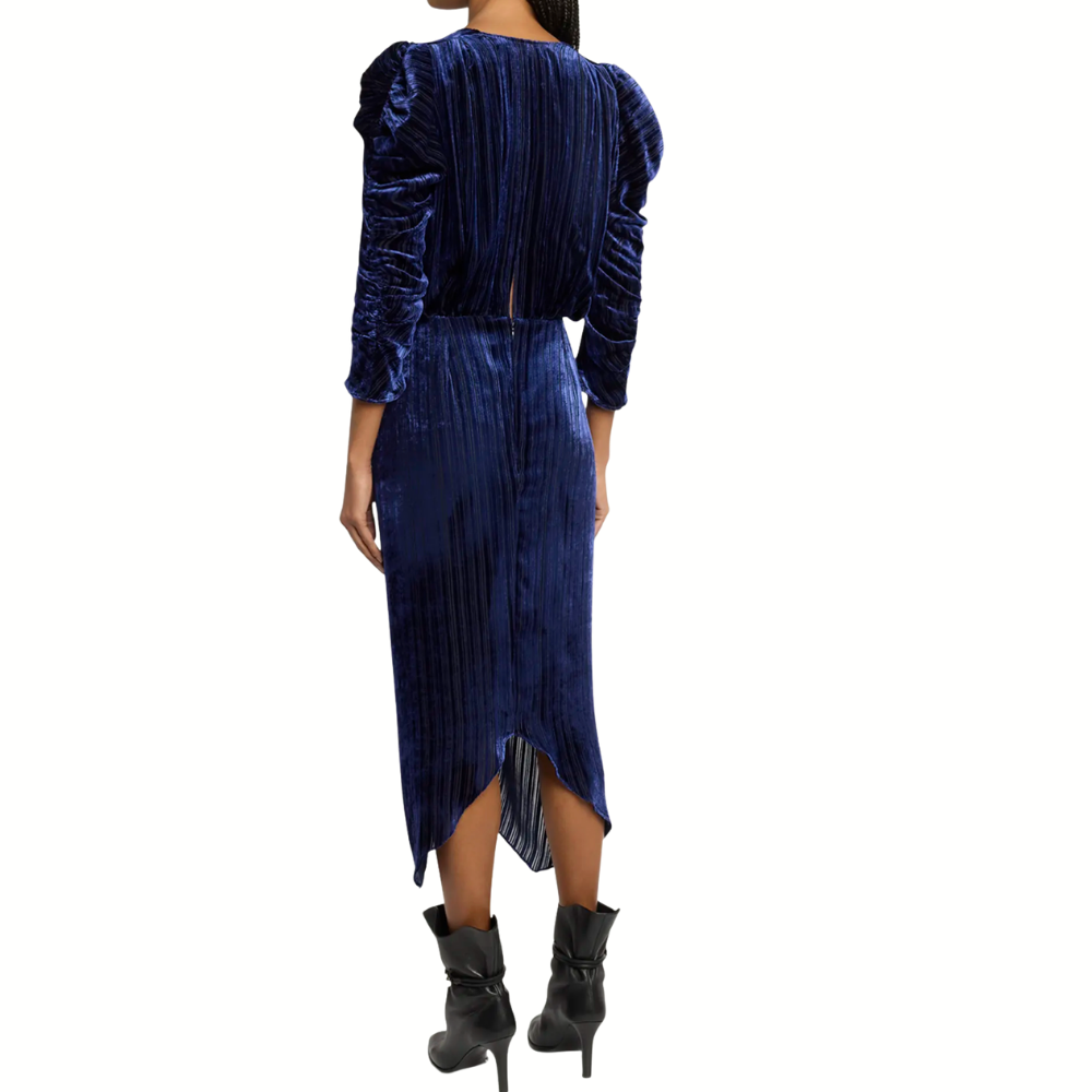 Isabel Marant Nemil Dress - Blue Night Devoré