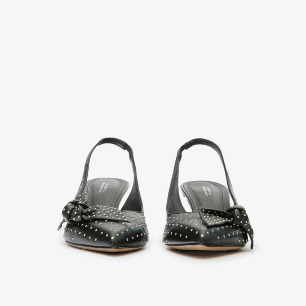 Isabel Marant Palmo Slingback Sandal - Black/Silver