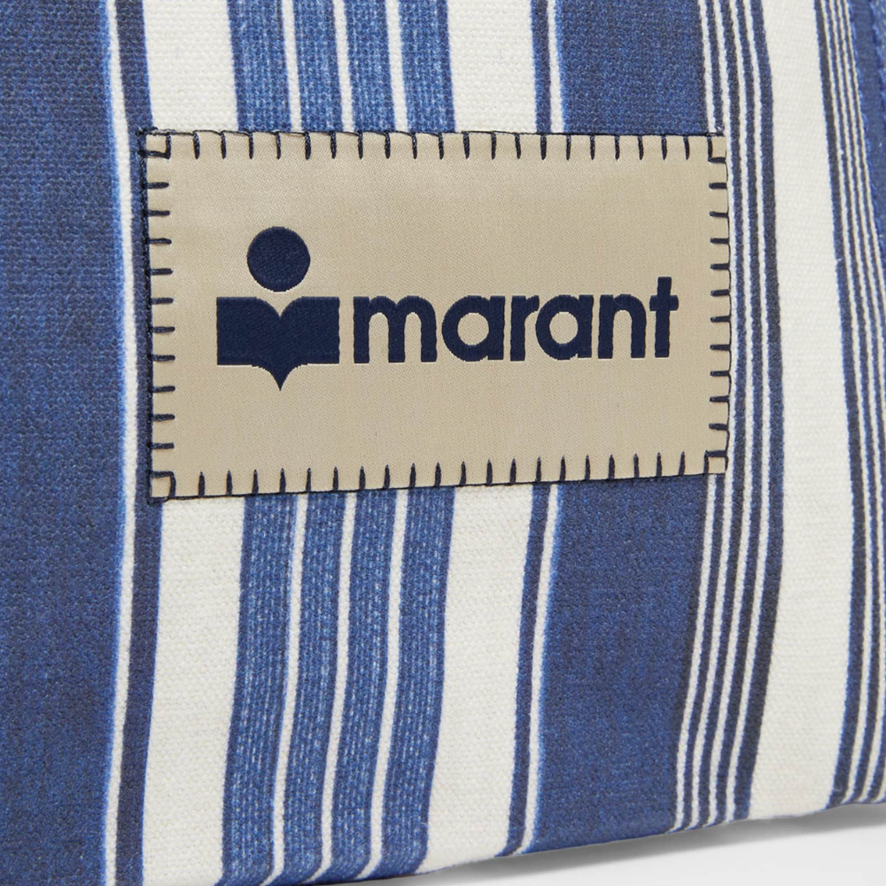 Isabel Marant Yenky Zipped Bag - Blue Stripes