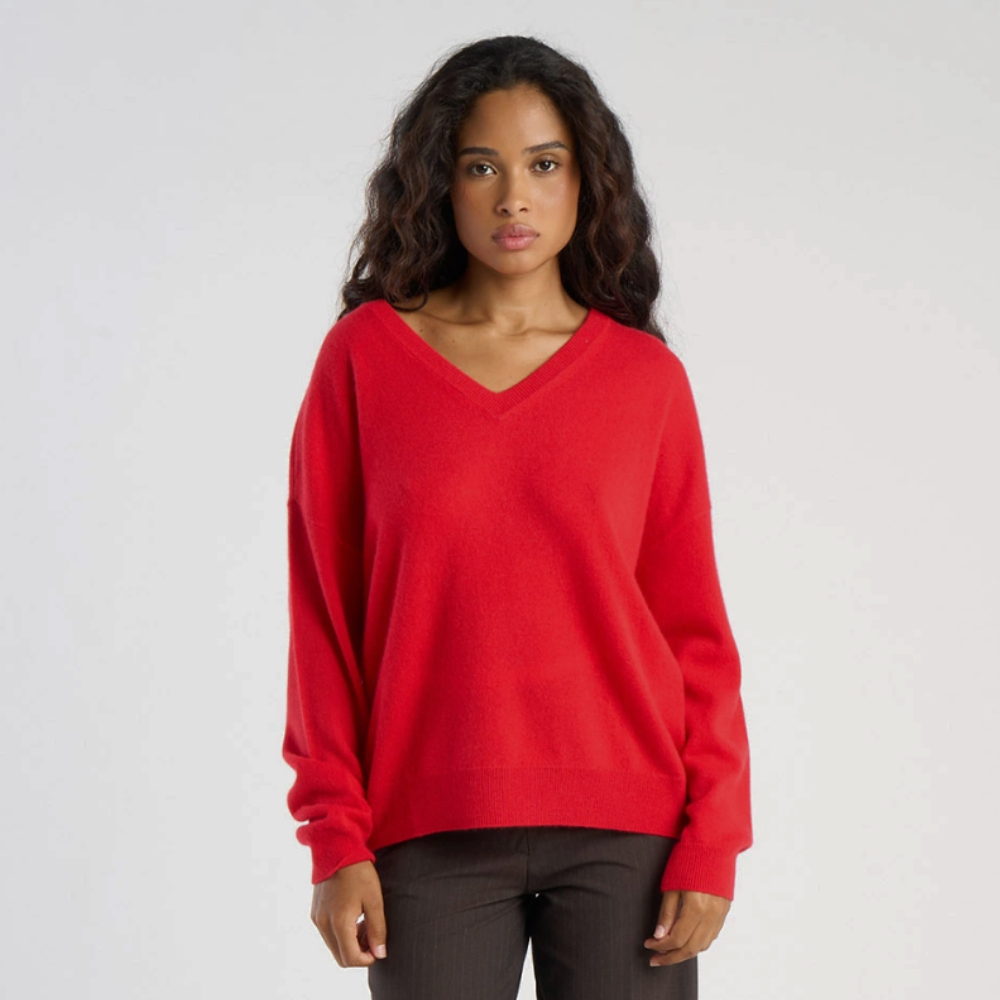Les Tricots de Lea Mapoupy Sweater - Tomato