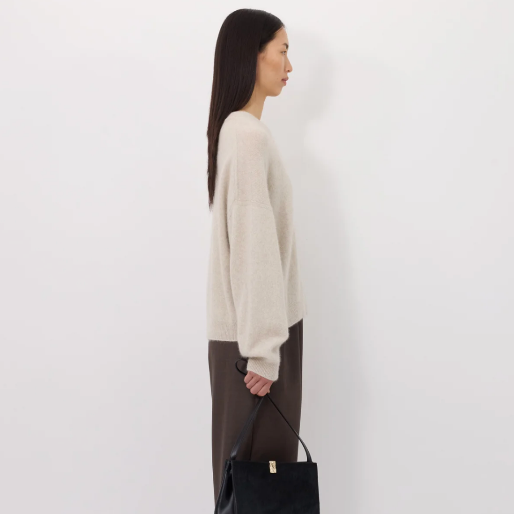 LouLou Tristan Sweater - Stone Melange