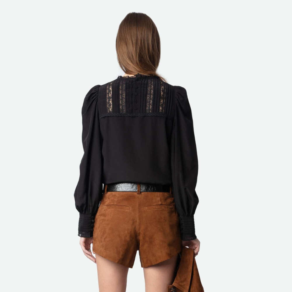 Zadig & Voltaire Thena Lace Blouse - Black