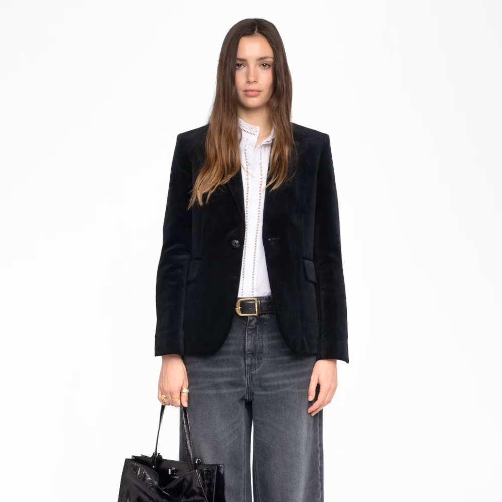 Zadig & Voltaire Vavy Velvet Blazer - Black