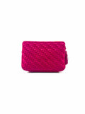 JUDITH LEIBER Fuchsia Silk Handbag