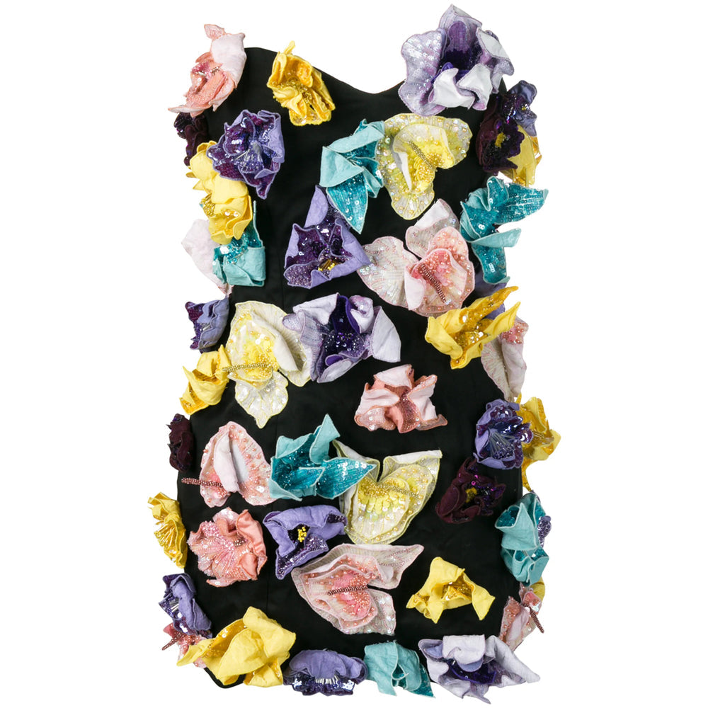 Floral Appliqu Dress