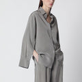 Light grey striped oversized shirt