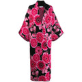 Black Fuchsia Virgin Wool Batwing Coat