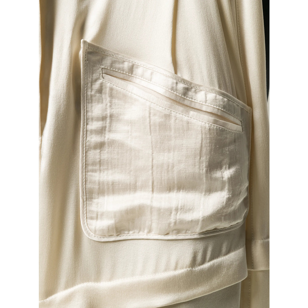 Silk Linen Wide-leg Trousers