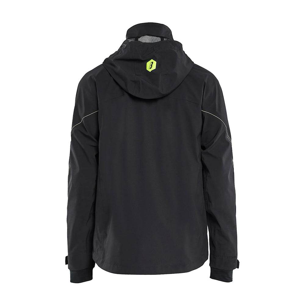 Blaklader 4481 Waterproof Stretch Shell Jacket Black / Hi-Vis Yellow / XL