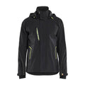 Blaklader 4481 Waterproof Stretch Shell Jacket Black / Hi-Vis Yellow / XL