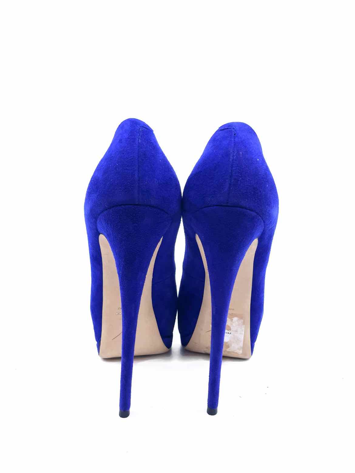 GIUSEPPE ZANOTTI Size 9 Violet Suede Solid Pumps