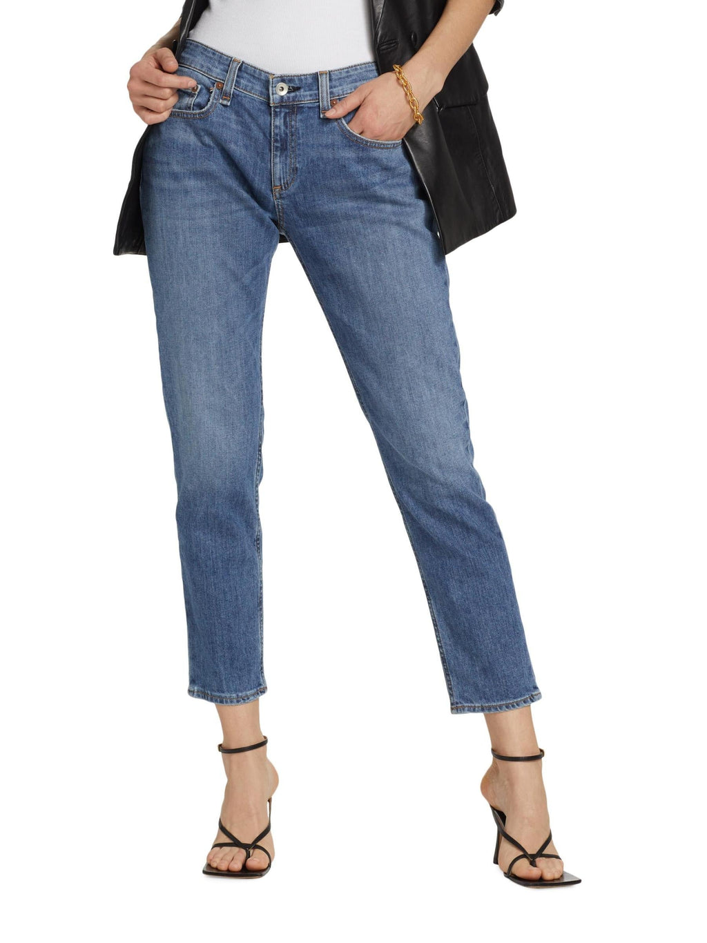 Rag & Bone Dre Low Rise Slim Boyfriend in Julienne