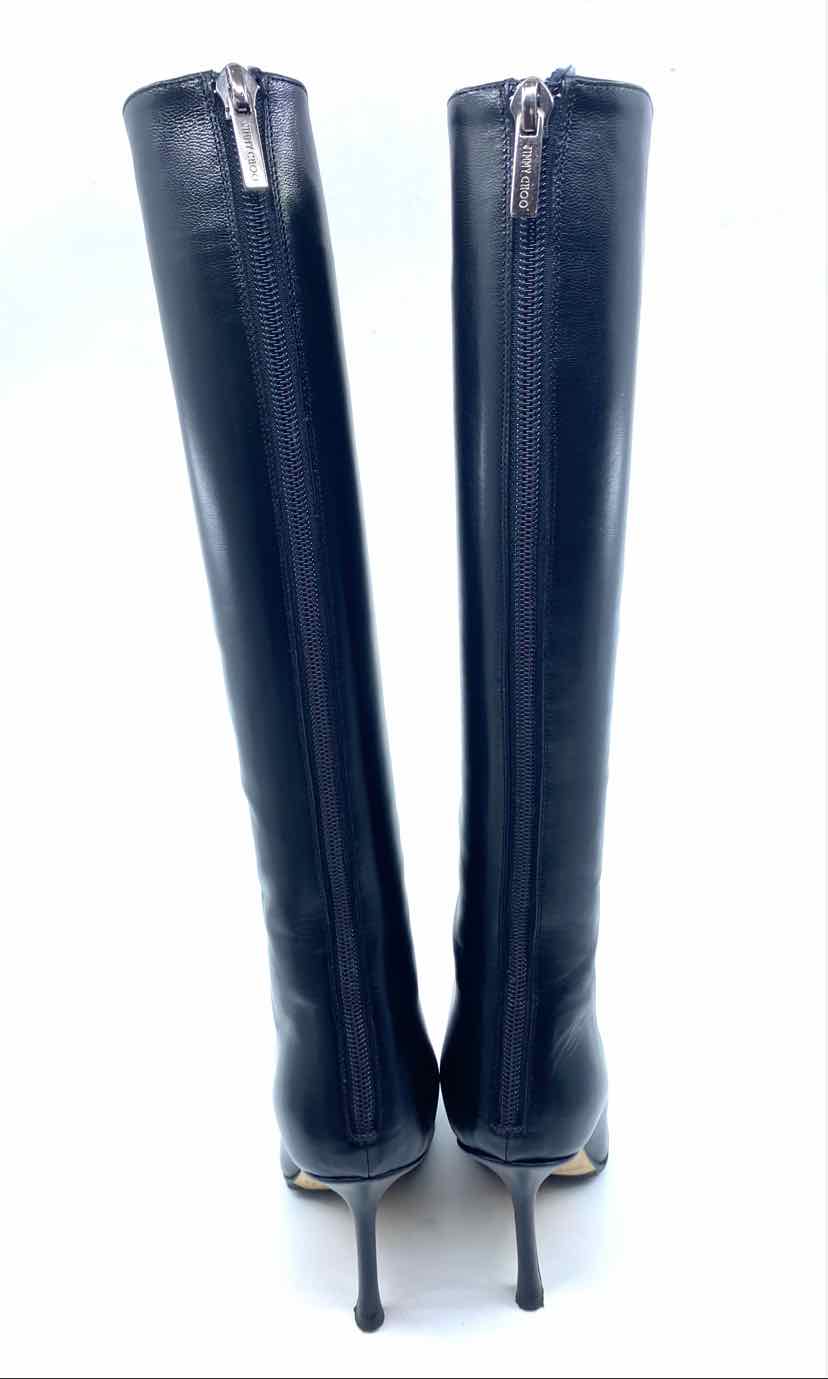 JIMMY CHOO Black Tall Boot | 7