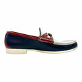GUCCI Size 8 Red, White, Blue Men's Loafers