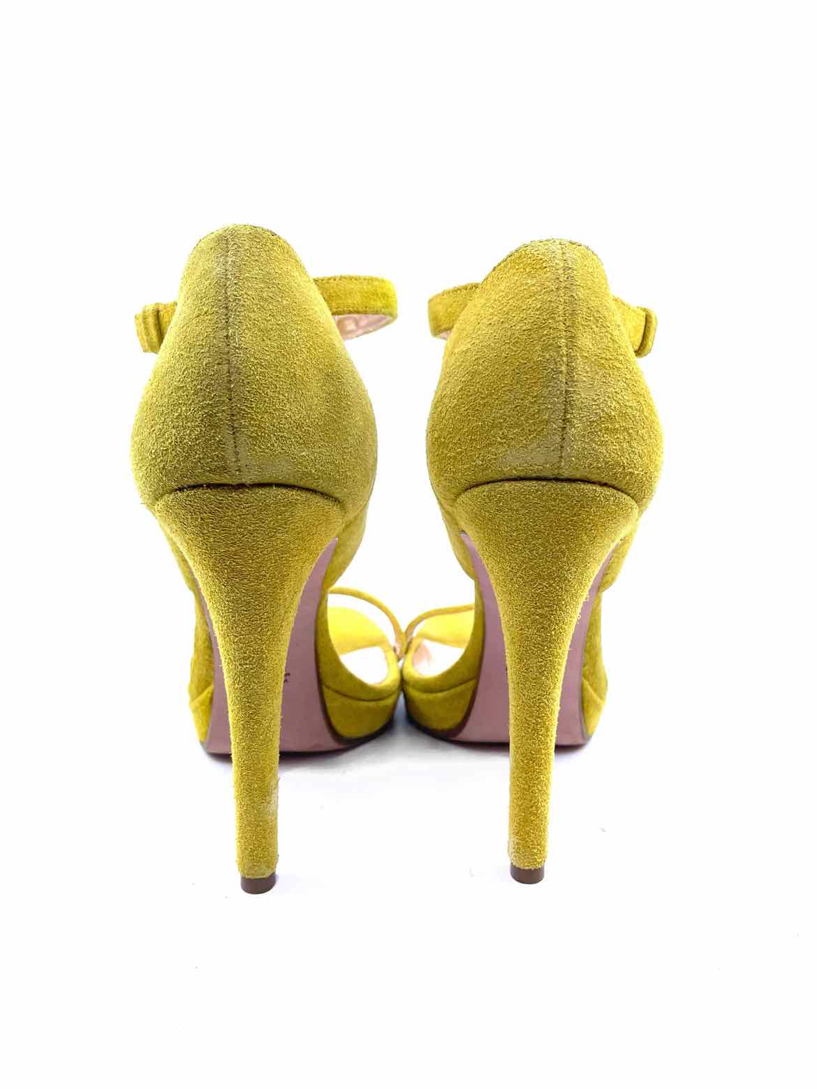 VIKTOR & ROLF Size 9.5 Yellow Suede Sandals