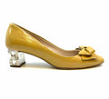 MIU MIU Size 8 Camel Patent Leather Solid Pumps