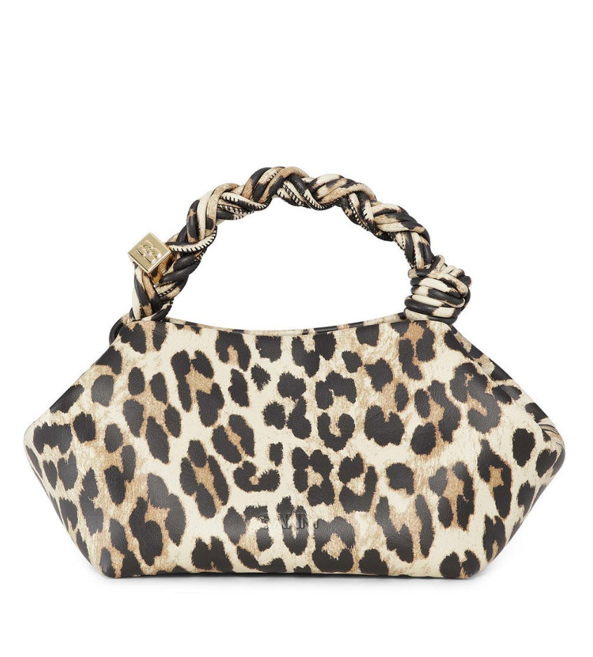 Ganni Leopard Small Bou Bag